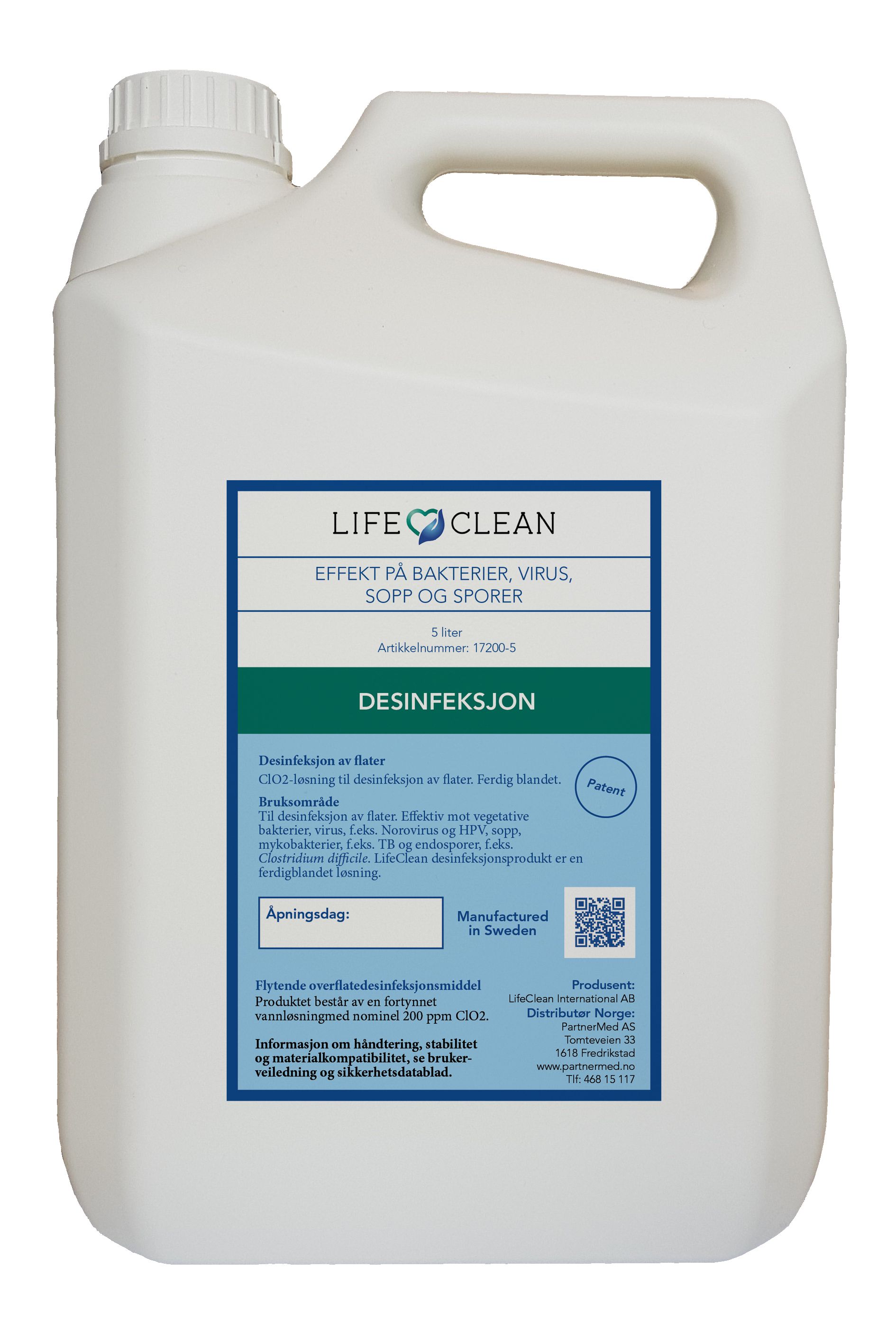 Overflatedesinfeksjon LIFECLEAN 5L