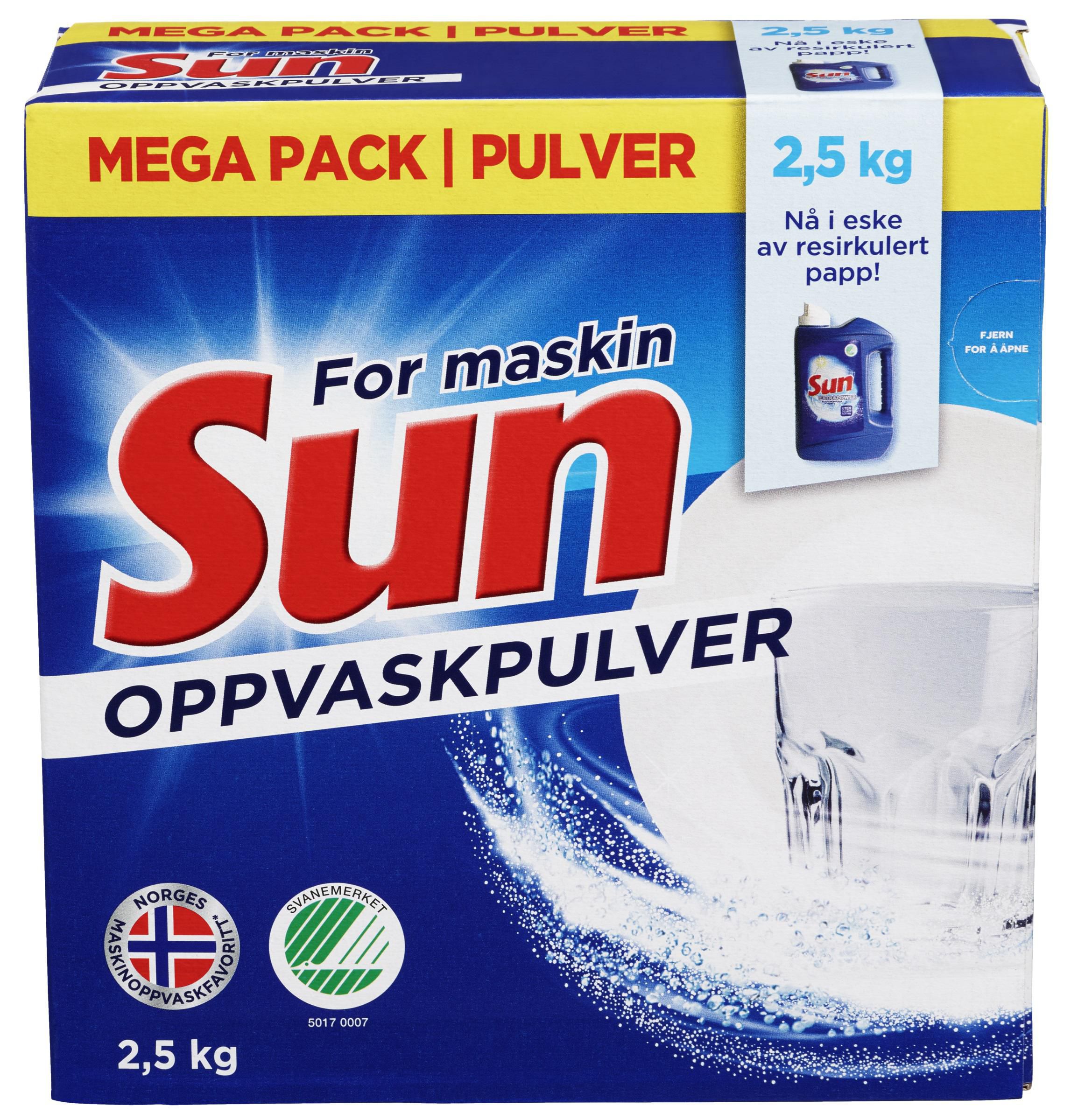 Maskinoppvask SUN pulver 2,5kg